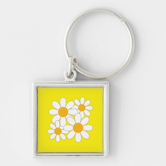 Porte-clés Bright and Bold Daisy (Devant)