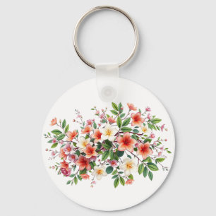 Porte-clés Bright Spring Floral Bouquet