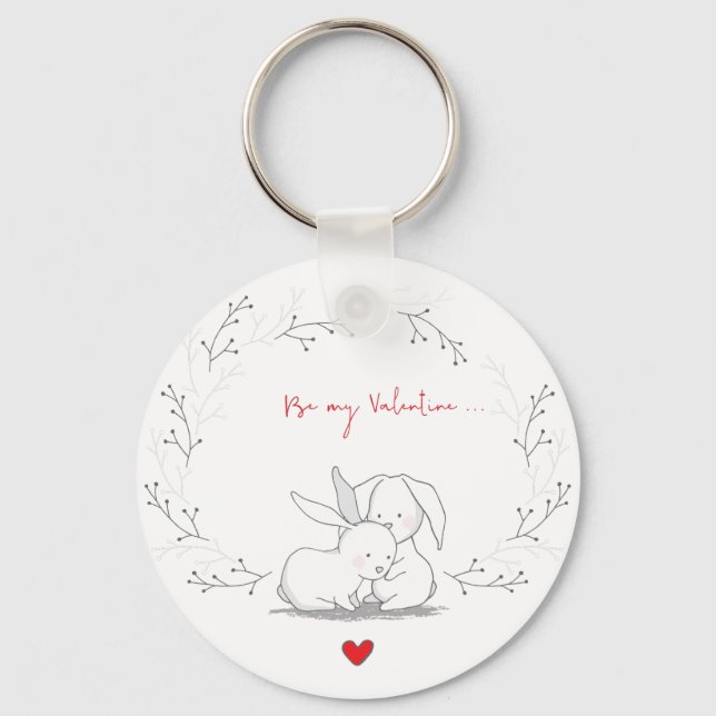 Porte-clés Brindilles Et Lapins (Recto)