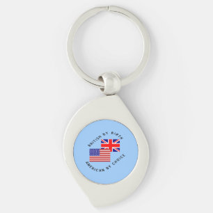 Porte-clés Britannique de naissance, Américain par choix, Tex