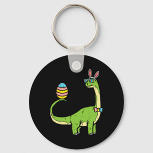 Porte-clés Brontosaurus Oreilles de Lapin Oeuf Jour de Pâques