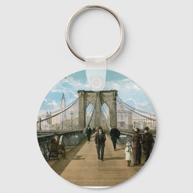 Porte-clés Brooklyn Bridge Promenade, New York (Recto)