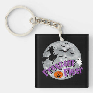Porte-clés Broomstick pour sorcière Halloween Circulaire fréq