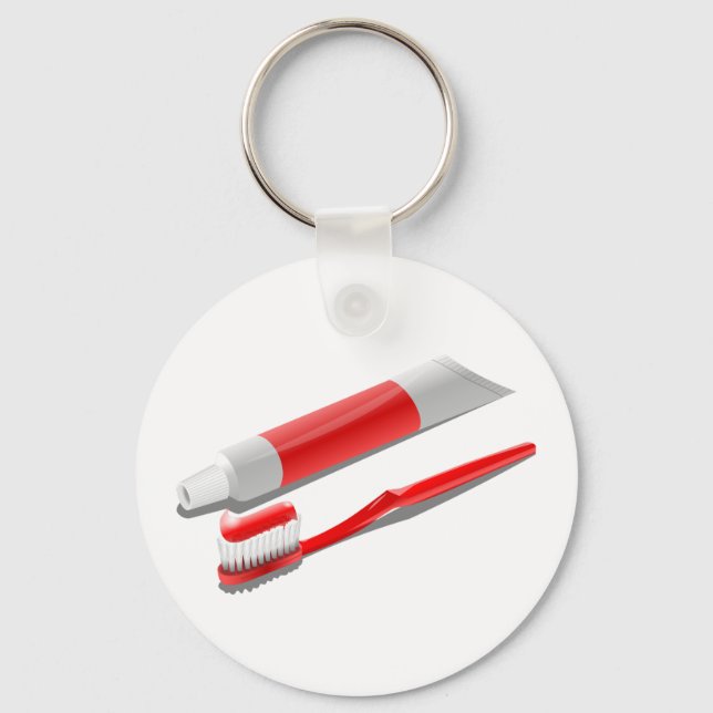 Porte-clés Brosse À Dents Et Presse-Dents (Recto)
