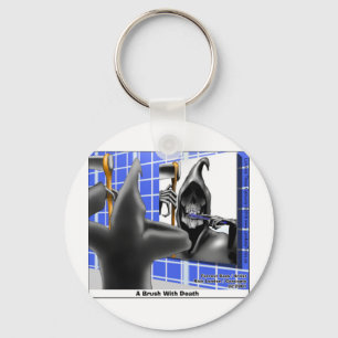 Porte-clés Brosse à faucheuse Grim W/Death Drôle Tee - shirt