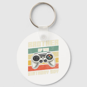 Porte-clés Brother Of The Birthday Boy Gamer Cadeau