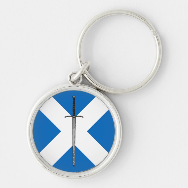 Porte-clés Bruce Sword sur Saltire (Devant)