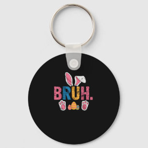Porte-clés Bruh Bunny Pâques mignonne mème pour les enfants _