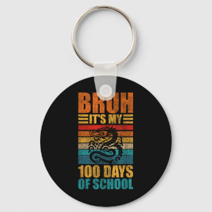 Porte-clés Bruh C'Est Mon 100 Jours De Dragon Scolaire 100E J