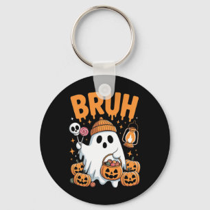 Porte-clés Bruh Ghost Halloween mignon Ghost Trump Ou Treat K