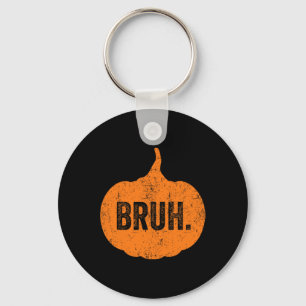 Porte-clés Bruh Mème Citrouille Funny Halloween Ados Garçons 