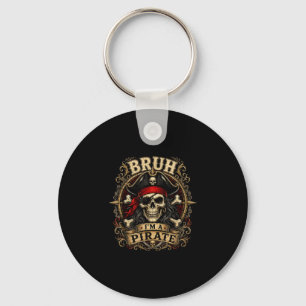 Porte-clés Bruh un costume d'Halloween crâne de pirate hommes