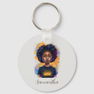 Porte-clés Brûler une femme africaine