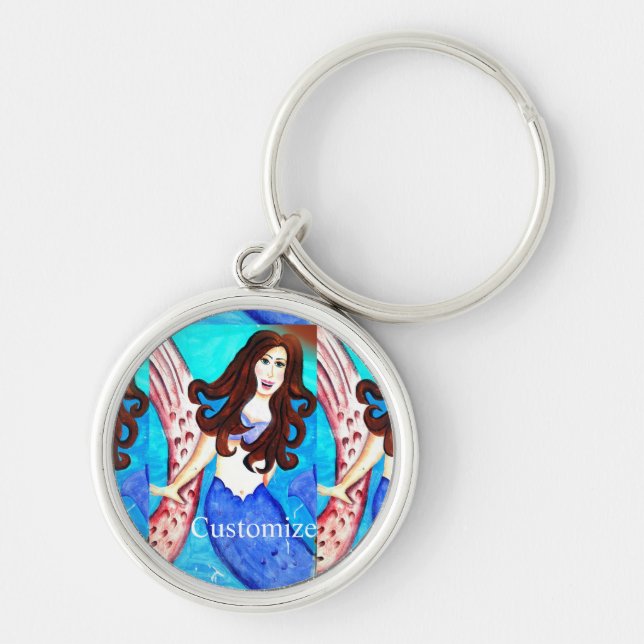 Porte-clés Brunette mermaid Thunder_Cove (Devant)
