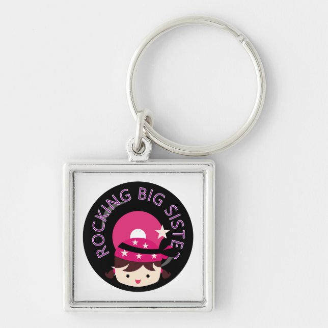Porte-clés Brunette Rocking Big Sister (Devant)
