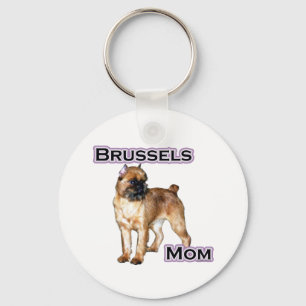 Porte-clés Bruxelles Griffon Maman; Maman de Bruxelles Griffo