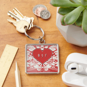 Porte-clés BSF Meilleure soeur Ami pour toujours Grunge Heart