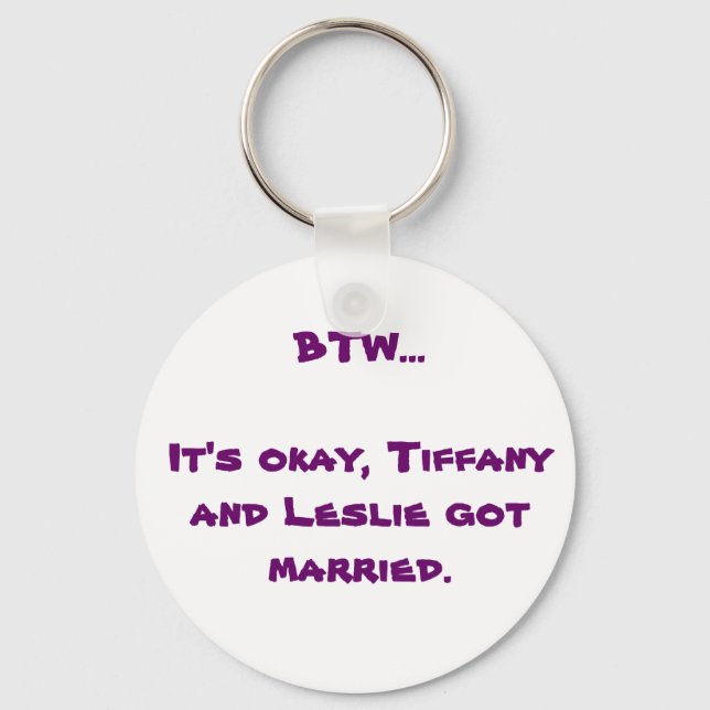 Porte-clés BTW - Tiffany et Leslie (Recto)