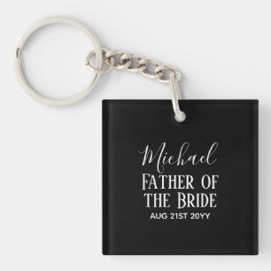 Porte-clés BUDGET Bestman Groomsmen Cadeaux Noir Blanc