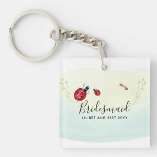 Porte-clés BUDGET Bridesmaid Fête des filles cadeaux LADYBUGS