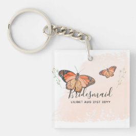 Porte-clés BUDGET Bridesmaid Parti de mariage Dons BUTTERFLIT