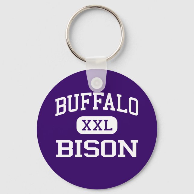 Porte-clés Buffalo - Bison - Lycée - Buffalo Minnesota (Recto)