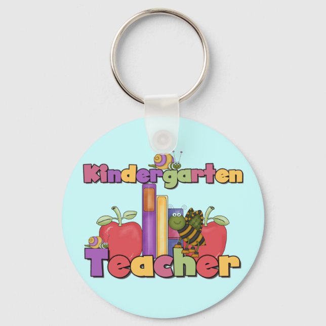 Porte-clés Bugs et Pommes Enseignant de la maternelle (Recto)