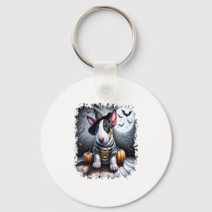 Porte-clés Bull Terrier Chien Halloween
