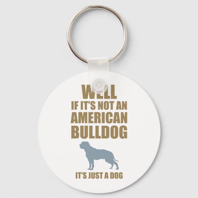 Porte-clés Bulldog américain (Recto)