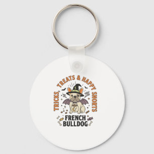 Porte-clés Bulldog français trickster Halloween
