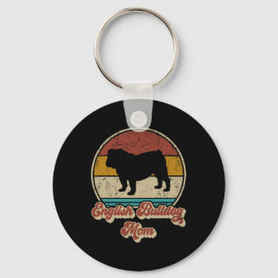 Porte-clés Bulldog Maman Femme Amoureux des chiens Cadeau Bul
