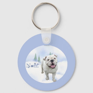 Porte-clés Bulldog Noel Porte - clé