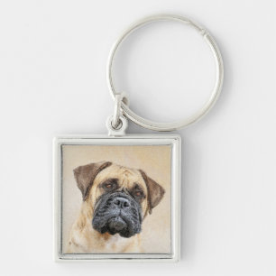 Porte-clés Bullmastiff Peinture - Joli chien d'origine art
