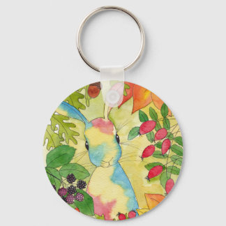 Porte-clés Bunny d'automne par Pepperment Art