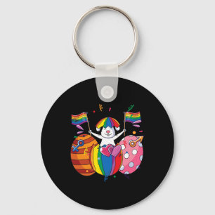 Porte-clés Bunny Lgbt Q Pride Pâques mignonne Rabbit Ally Gay