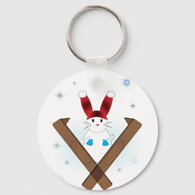 Porte-clés Bunny Ski (Recto)