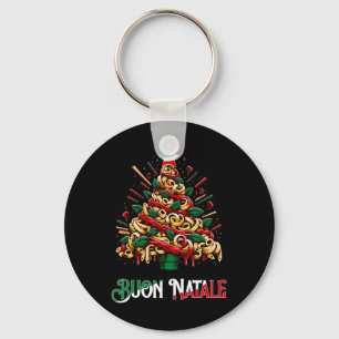 Porte-clés Buon natale italie pâtes noël arbre xmas