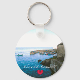 Porte-clés Bureau de poste du port de Coverack et photo de ba