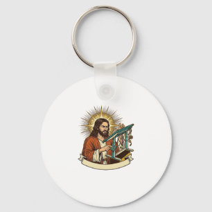 Porte-clés Bureau debout Jésus cassé coincé à mi-chemin Humou