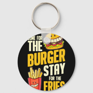Porte-clés Burger hamburger viande barbecue - cheeseburger