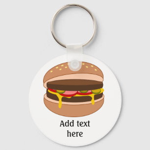 Porte-clés Burger Lover - Personnalisez ce graphique