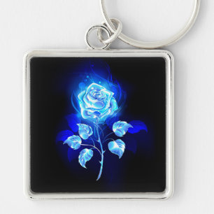 Porte-clés Burning Blue Rose