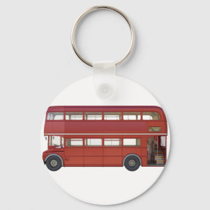 Porte-clés Bus rouge Double Decker
