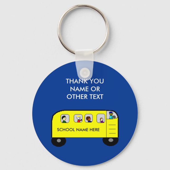 Porte-clés BUS SCOLAIRE - porte - clé (Recto)