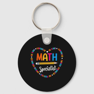 Porte-clés Byck To School Tee Spécialiste en Mathématiques Pr