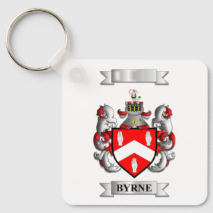 Porte-clés Byrne Nom de famille et blason