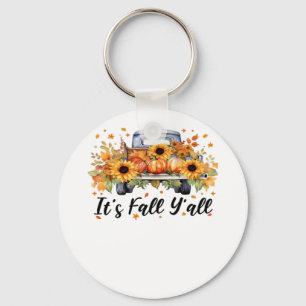 Porte-clés C’est automne Y’all Citrouille arbre d’automne Hel