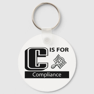 Porte-clés C est pour la conformité