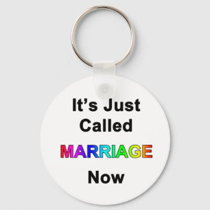 Porte-clés Ça s'appelle juste Mariage maintenant