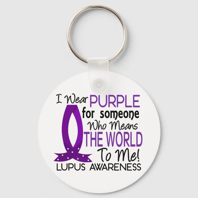 Porte-clés Ça Signifie Le Monde Pour Moi Lupus (Recto)